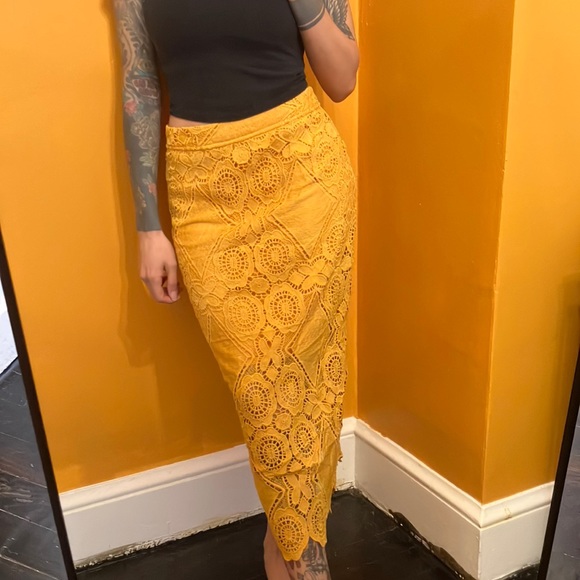 Mauve Dresses & Skirts - Yellow skirt